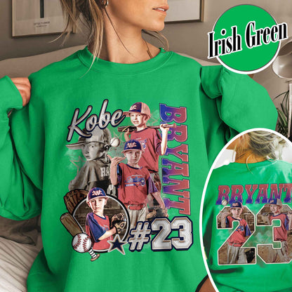 Custom Baseball Player Sweatshirt, Custom Name Baseball Sweatshirt, Baseball Mom Custom Sweatshirt, Bootleg Baseball