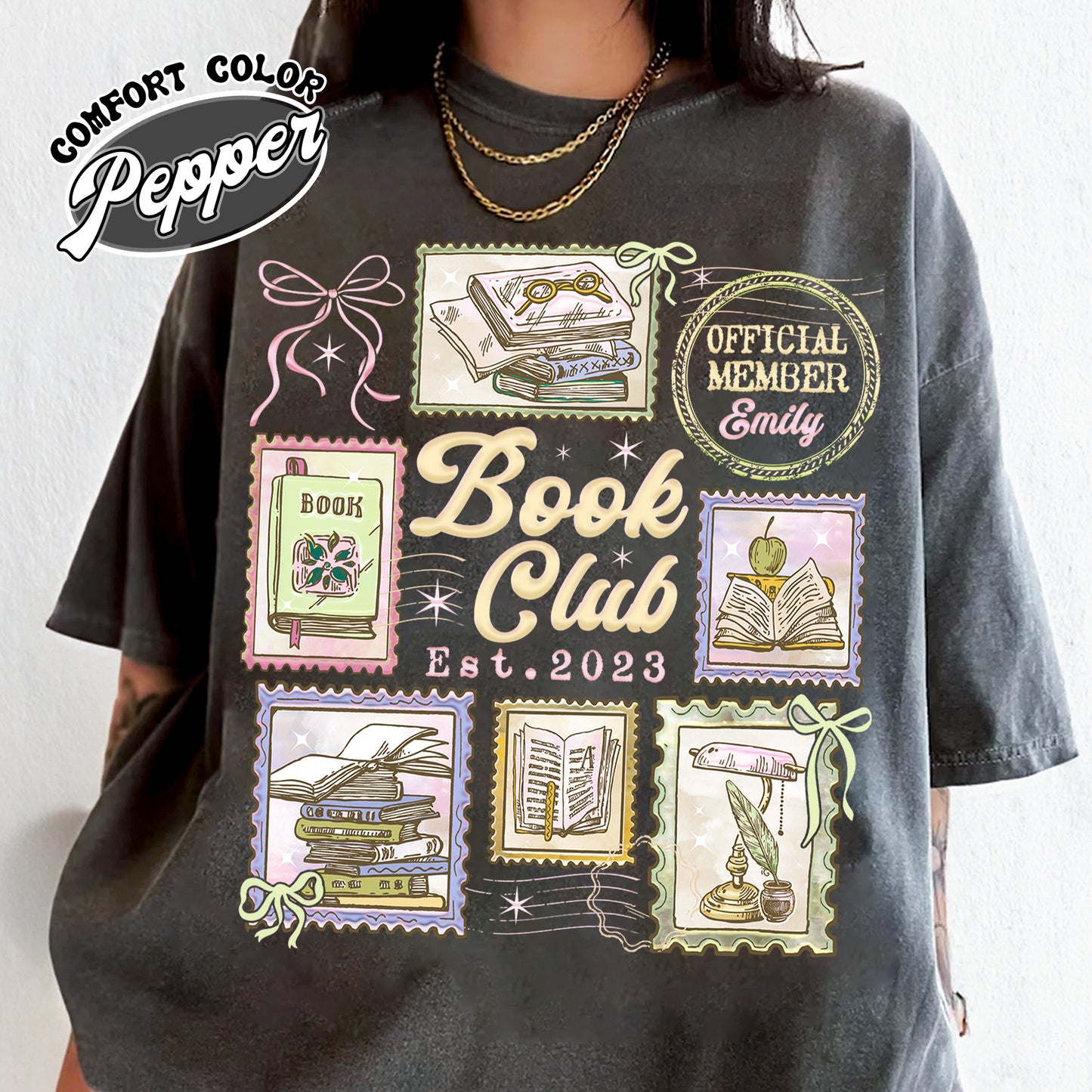 Custom Book Club Tshirt,Personalized Bookish Shirt, Reading Lover T-Shirt, Reading Crew Shirt, Bookworm Tee,Custom Members Book Club Shirt