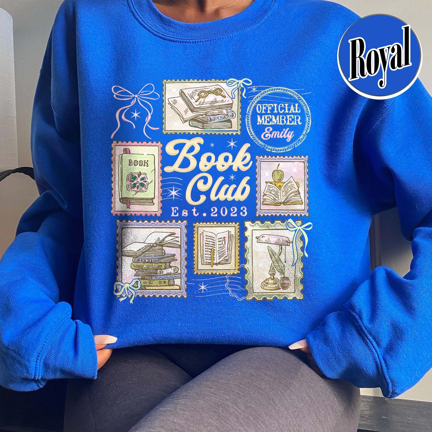 Custom Book Club Sweatshirt,Personalized Bookish Sweatshirt, Reading Lover Sweatshirt, Reading Crew Sweatshirt, Bookworm Sweatshirt,Custom Members Book Club Sweatshirt