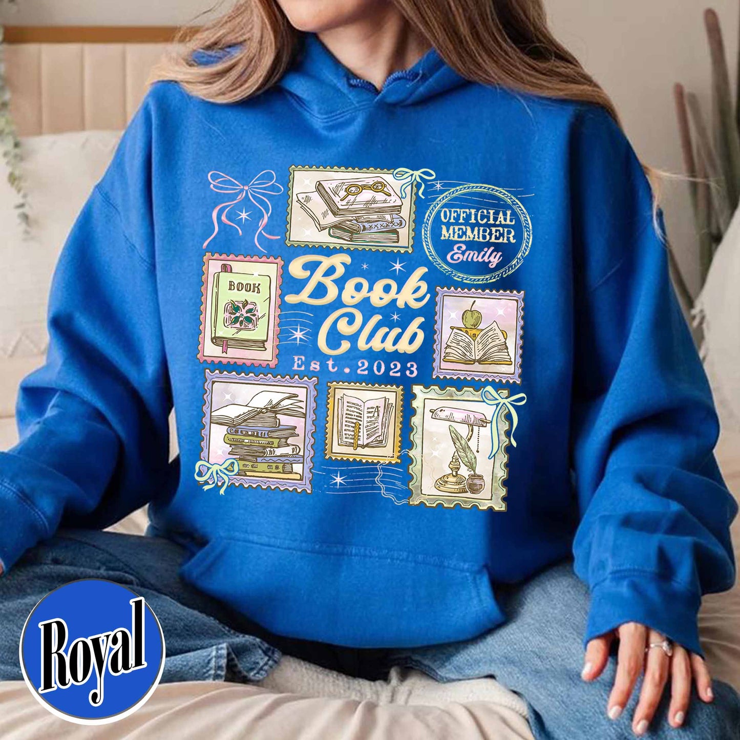 Custom Book Club Hoodie,Personalized Bookish Hoodie, Reading Lover Hoodie, Reading Crew Hoodie, Bookworm Hoodie,Custom Members Book Club Hoodie