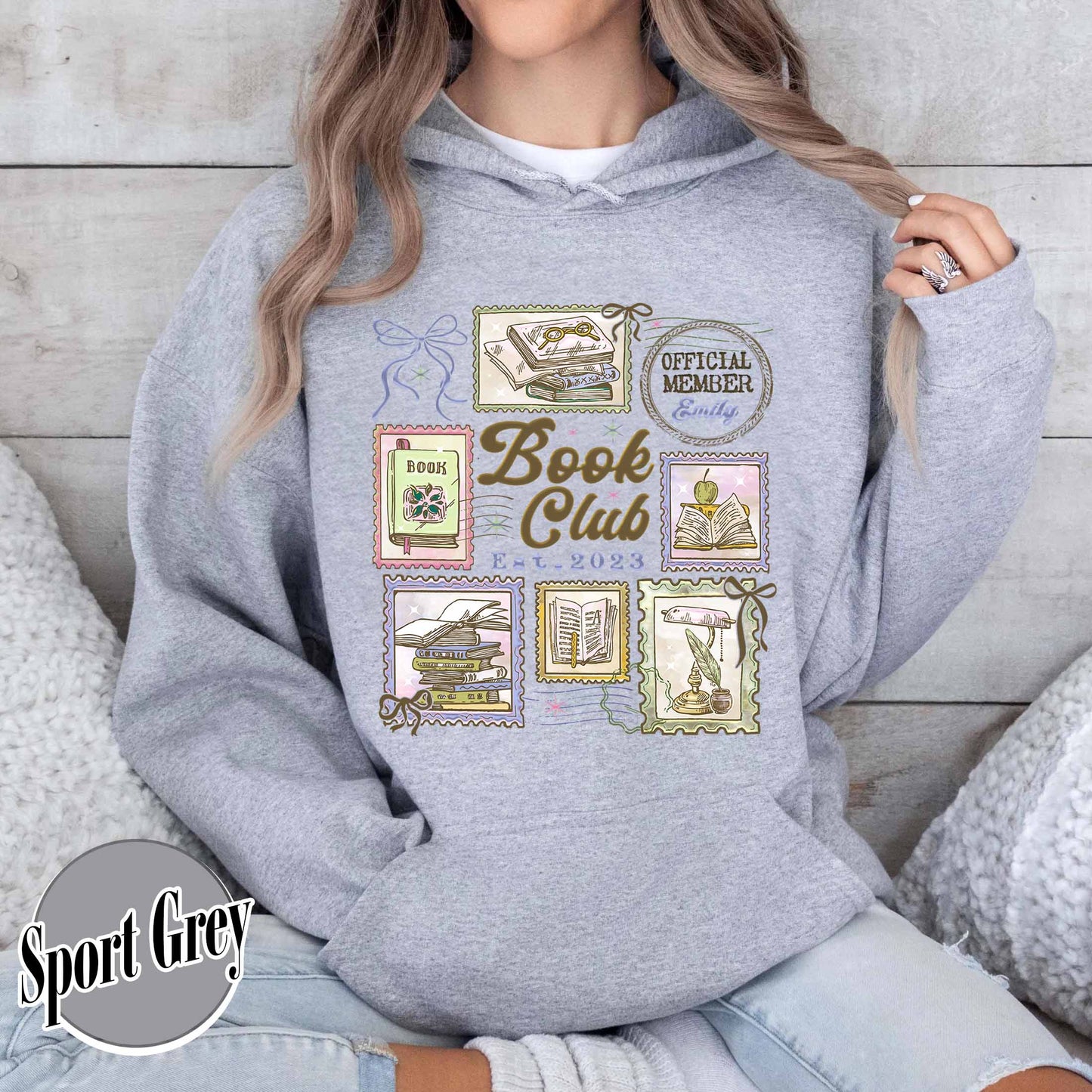 Custom Book Club Hoodie,Personalized Bookish Hoodie, Reading Lover Hoodie, Reading Crew Hoodie, Bookworm Hoodie,Custom Members Book Club Hoodie