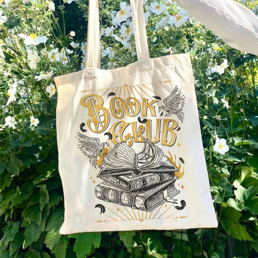 Custom Book Club Bag, Custom Book Merch, Book Club Gift, Fantasy Book Club Bag, Romantasy Book Club
