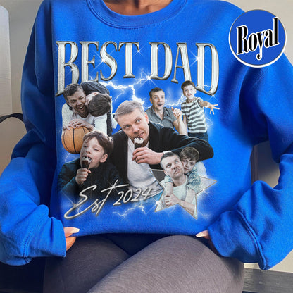 Custom Fathers Day Sweatshirt,Custom Bootleg Best Dad Ever Sweatshirt,Cool Dads Club Sweatshirt