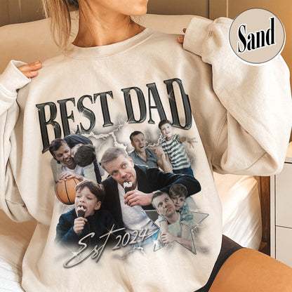 Custom Fathers Day Sweatshirt,Custom Bootleg Best Dad Ever Sweatshirt,Cool Dads Club Sweatshirt