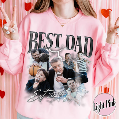 Custom Fathers Day Sweatshirt,Custom Bootleg Best Dad Ever Sweatshirt,Cool Dads Club Sweatshirt
