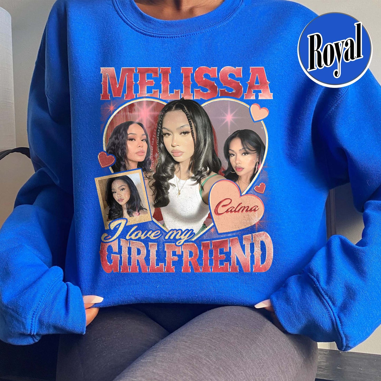 Custom Girlfriend Sweatshirt,Bootleg Girlfriend Sweatshirt,I Love My Girlfriend Sweatshirt Custom