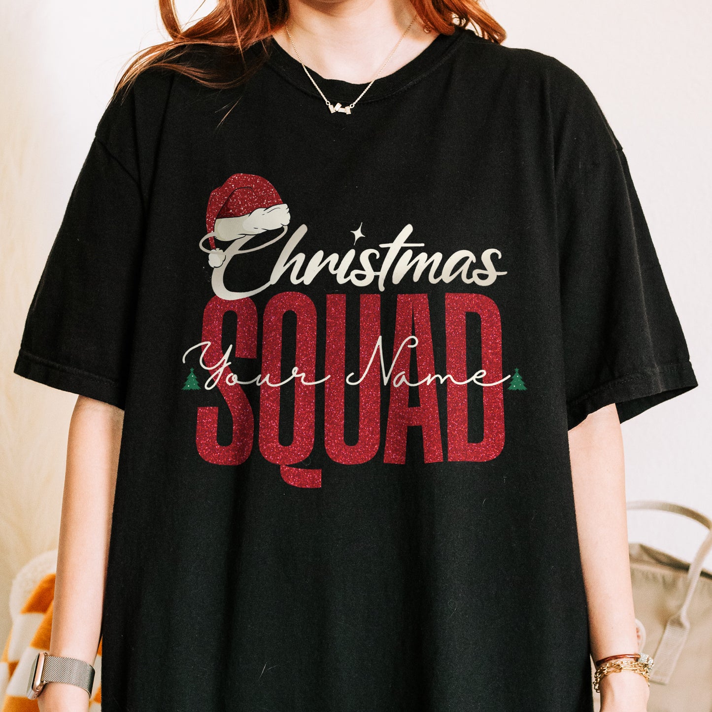 Custom Matching Family Christmas Squad Shirt