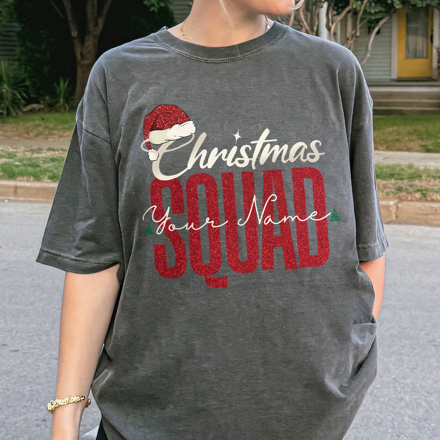 Custom Matching Family Christmas Squad Shirt
