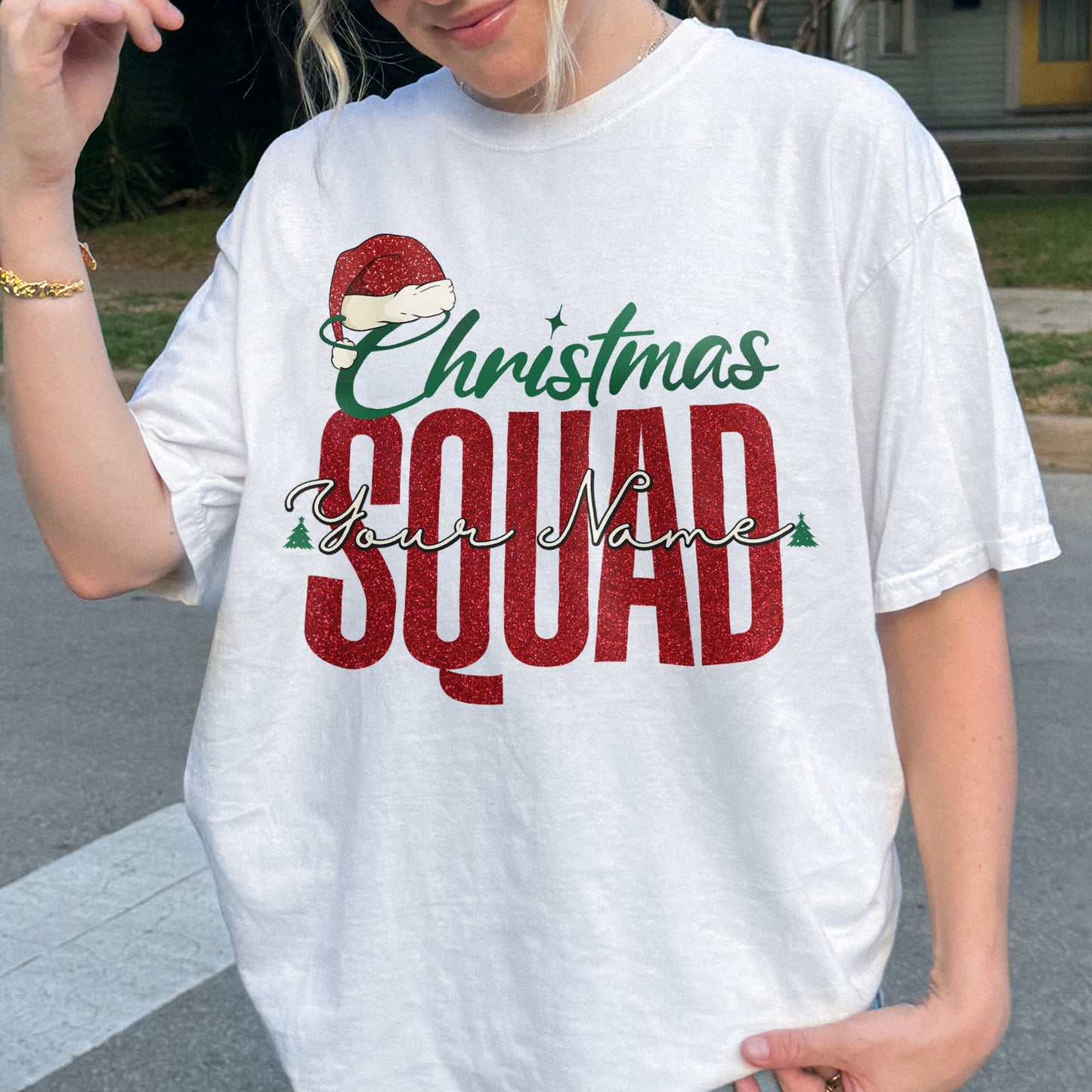 Custom Matching Family Christmas Squad Shirt