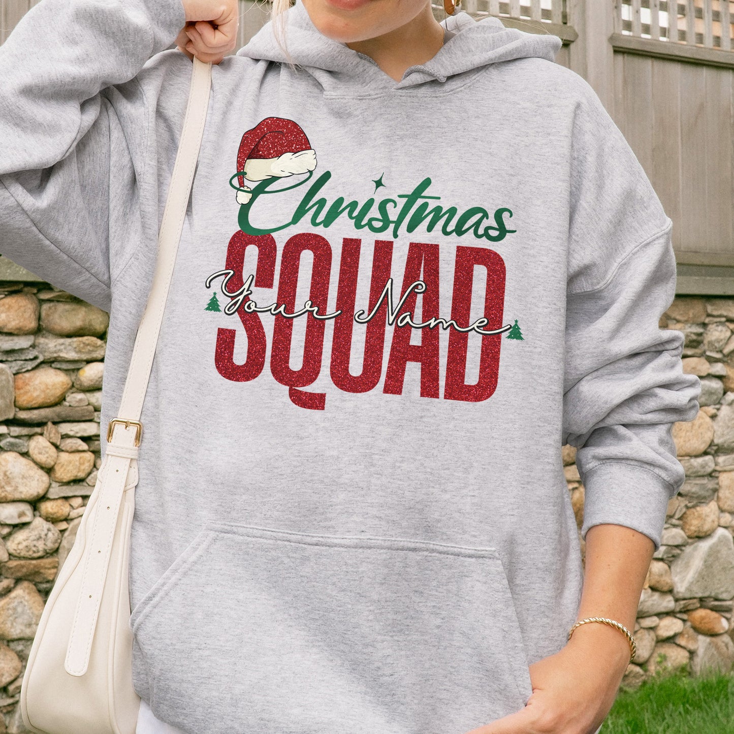 Custom Matching Family Christmas Squad Hoodie