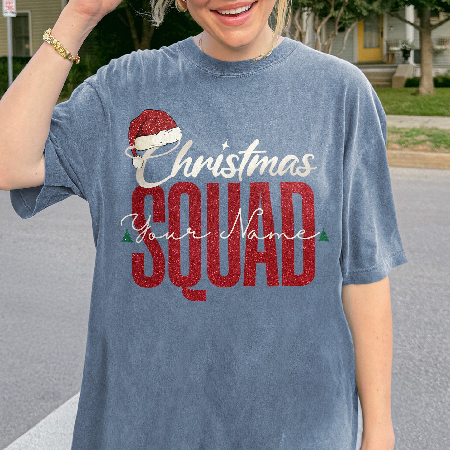 Custom Matching Family Christmas Squad Shirt