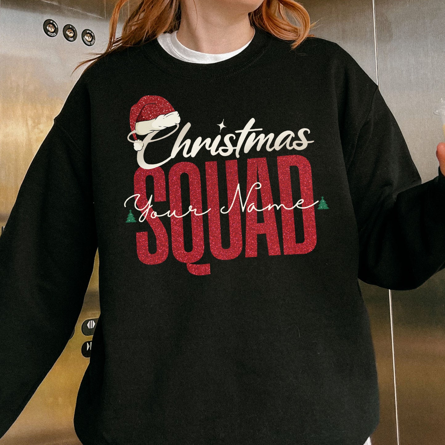Custom Matching Family Christmas Squad Sweatshirt
