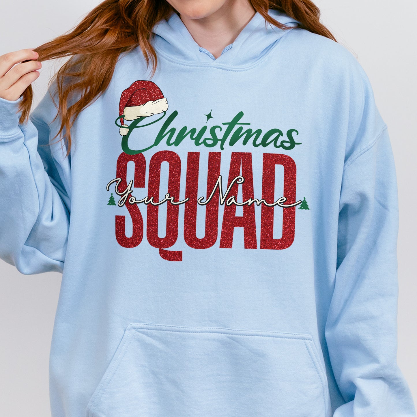 Custom Matching Family Christmas Squad Hoodie