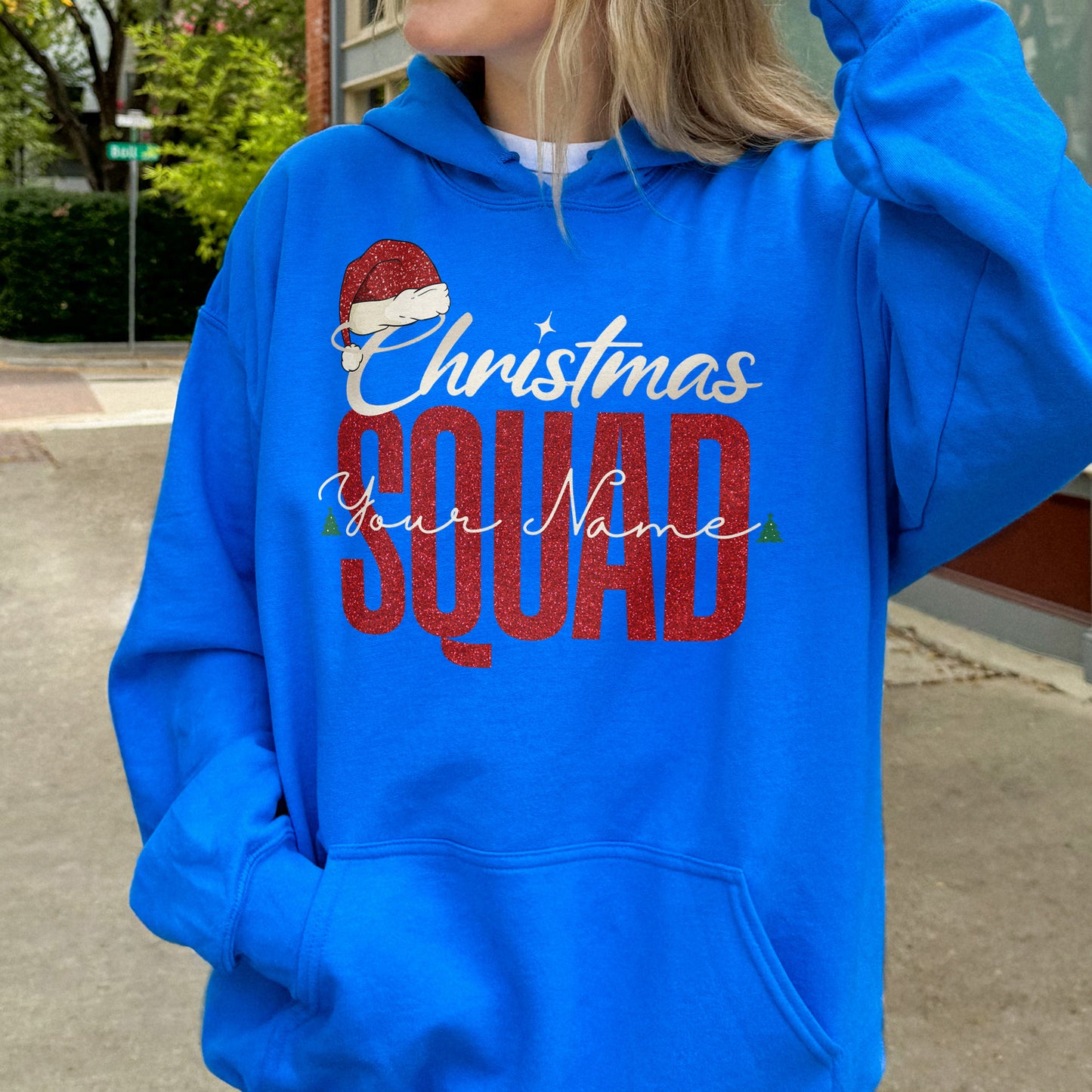 Custom Matching Family Christmas Squad Hoodie