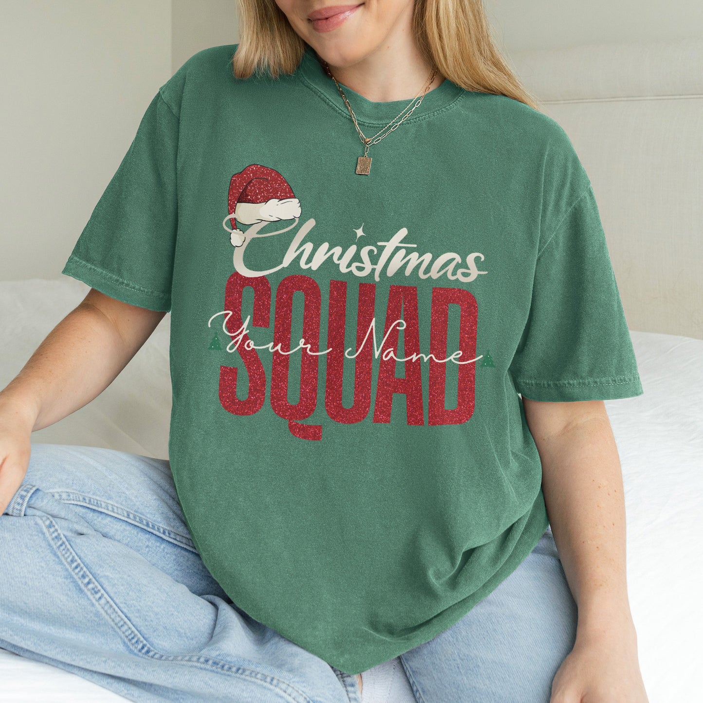 Custom Matching Family Christmas Squad Shirt