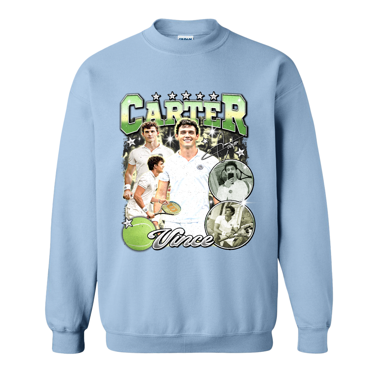 Custom Picture Tennis Sweatshirt,American Professional Tennis Player Sweatshirt, Custom Tennis Tournament Gift