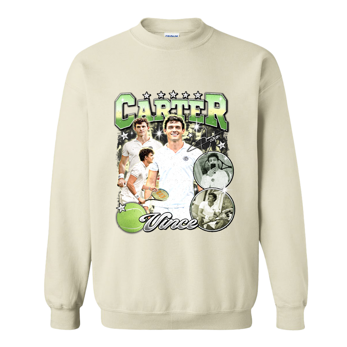 Custom Picture Tennis Sweatshirt,American Professional Tennis Player Sweatshirt, Custom Tennis Tournament Gift