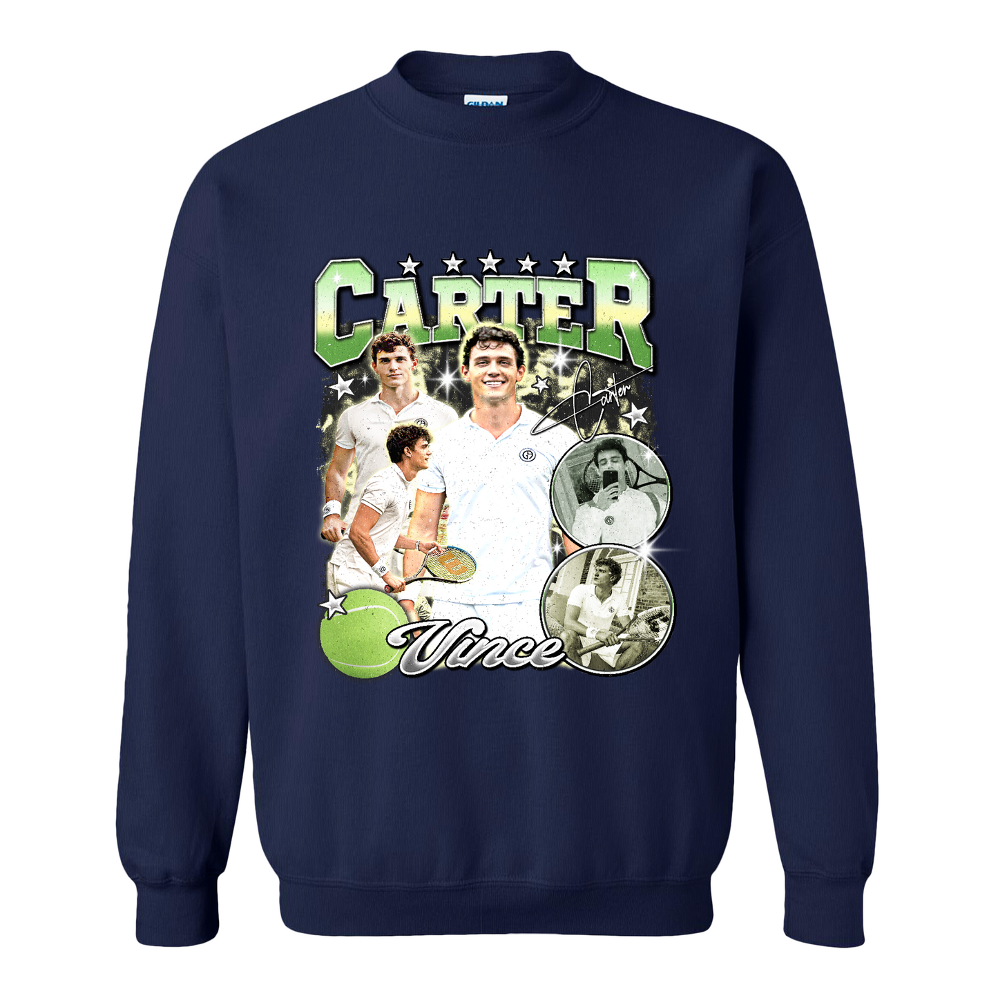 Custom Picture Tennis Sweatshirt,American Professional Tennis Player Sweatshirt, Custom Tennis Tournament Gift