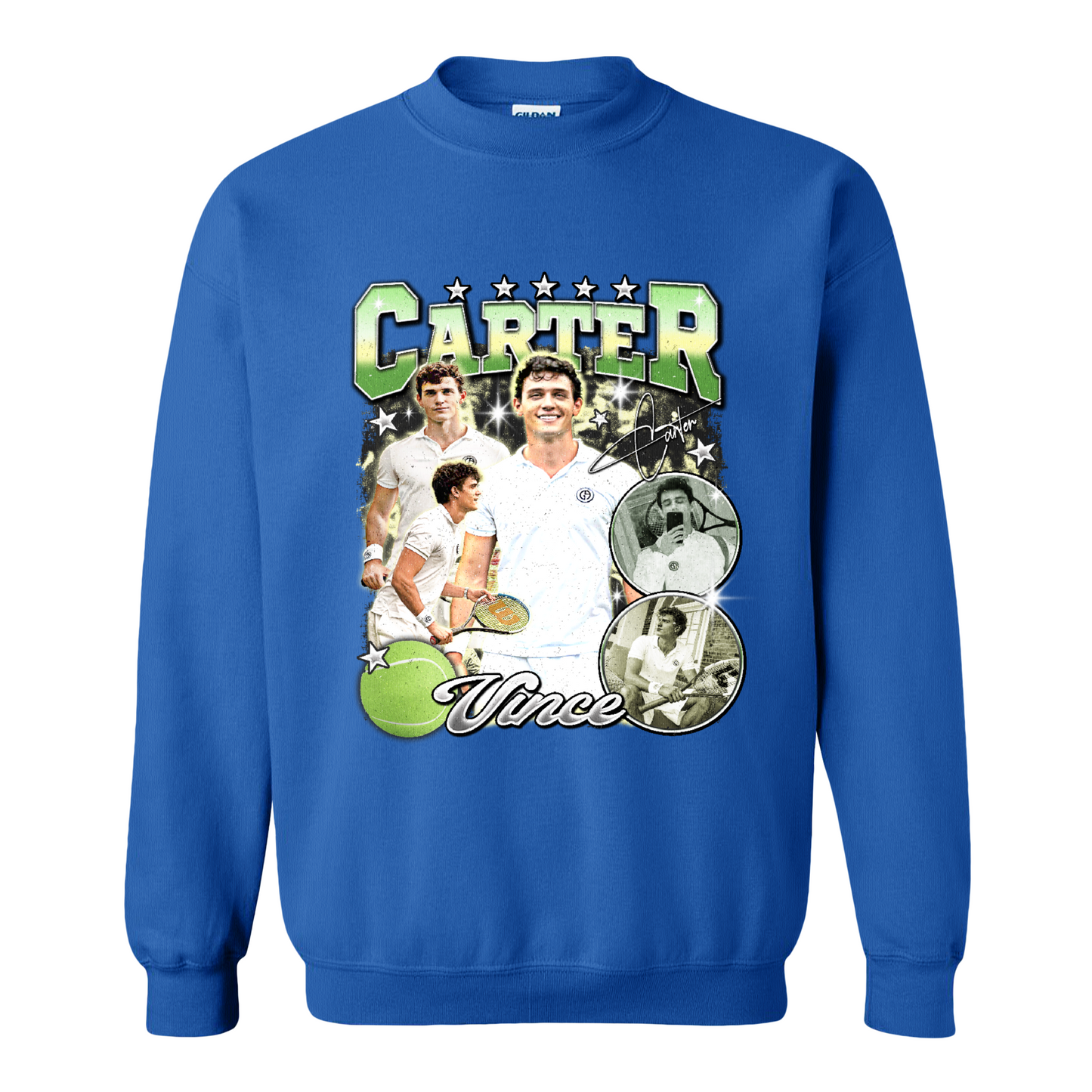 Custom Picture Tennis Sweatshirt,American Professional Tennis Player Sweatshirt, Custom Tennis Tournament Gift