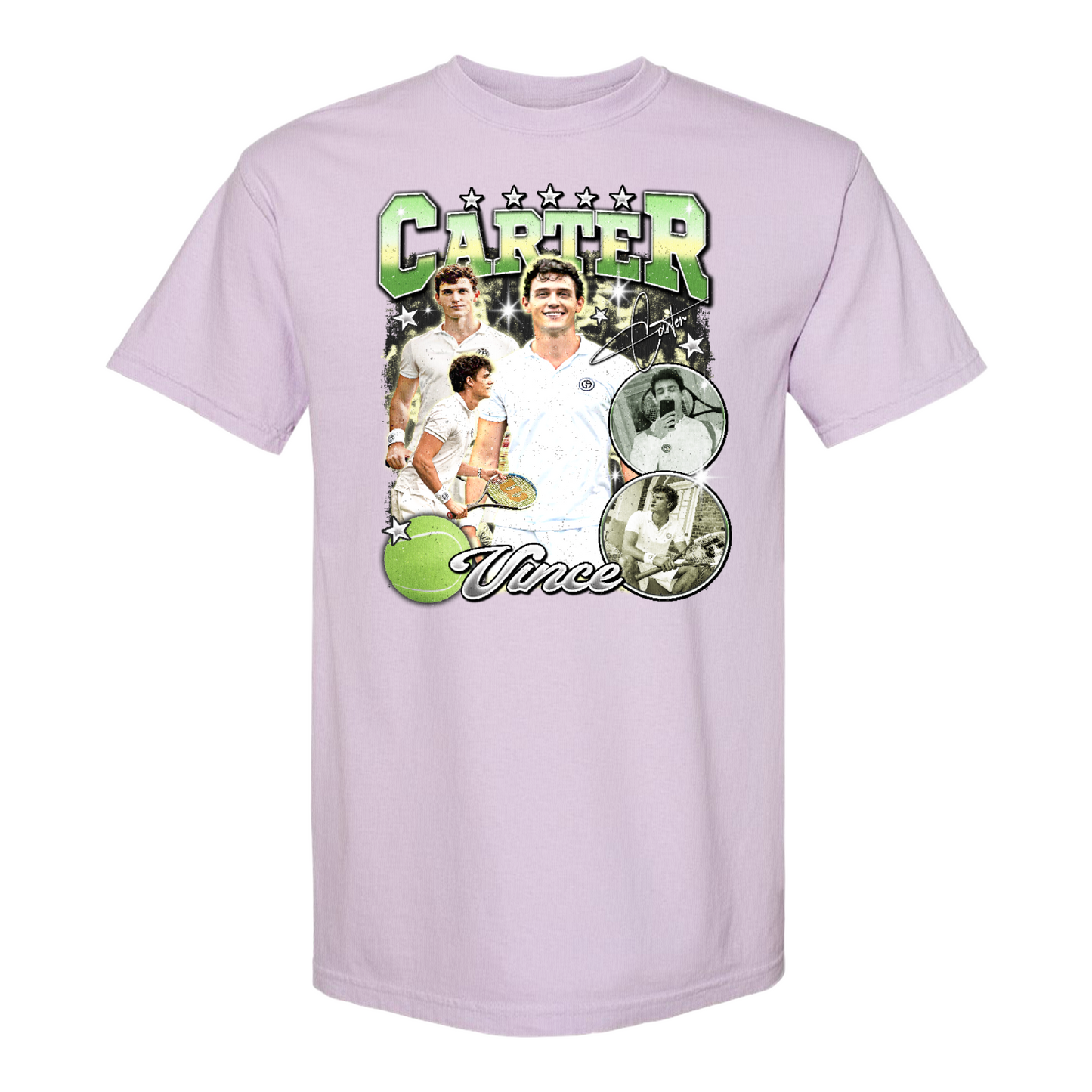 Custom Picture Tennis Comfort Colors Shirt,American Professional Tennis Player Tshirt, Custom Tennis Tournament Gift