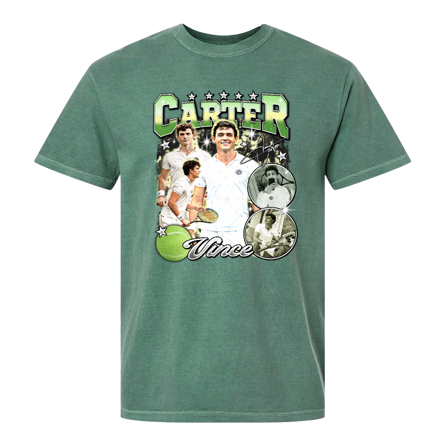 Custom Picture Tennis Comfort Colors Shirt,American Professional Tennis Player Tshirt, Custom Tennis Tournament Gift