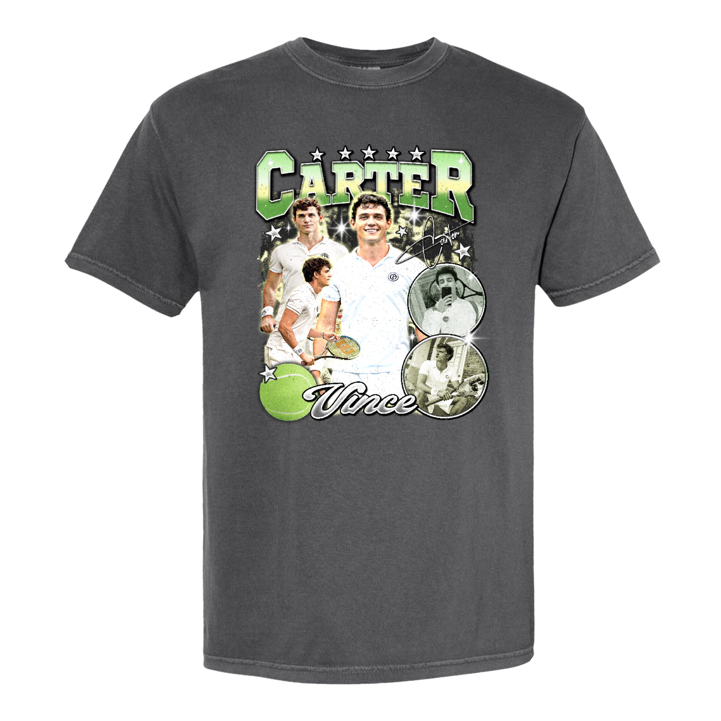 Custom Picture Tennis Comfort Colors Shirt,American Professional Tennis Player Tshirt, Custom Tennis Tournament Gift