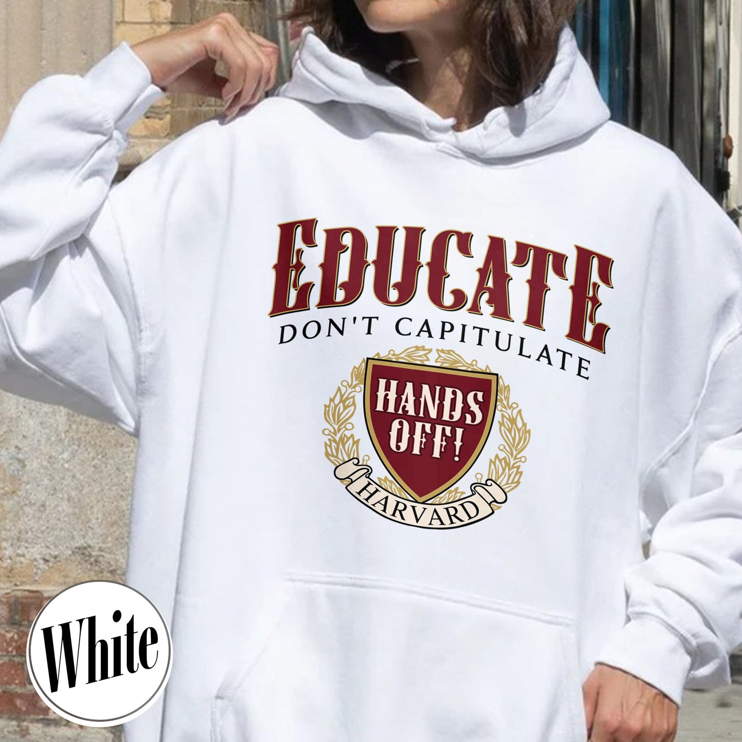 DEI Funding Cut Hoodie, Protect Higher Education Hoodie, Support Harvard Hoodie, FDT Hoodie