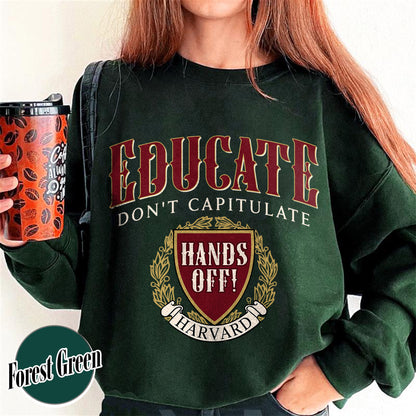 DEI Funding Cut Sweatshirt, Protect Higher Education Sweatshirt, Support Harvard Sweatshirt, FDT Sweatshirt