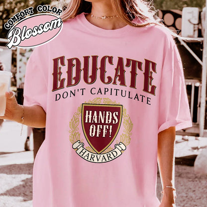 DEI Funding Cut Comfort Color Shirt, Protect Higher Education Shirt, Support Harvard Shirt, FDT Shirt