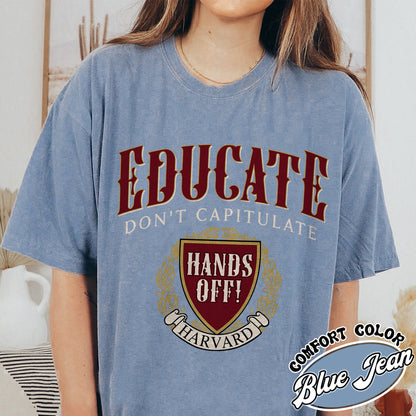 DEI Funding Cut Comfort Color Shirt, Protect Higher Education Shirt, Support Harvard Shirt, FDT Shirt