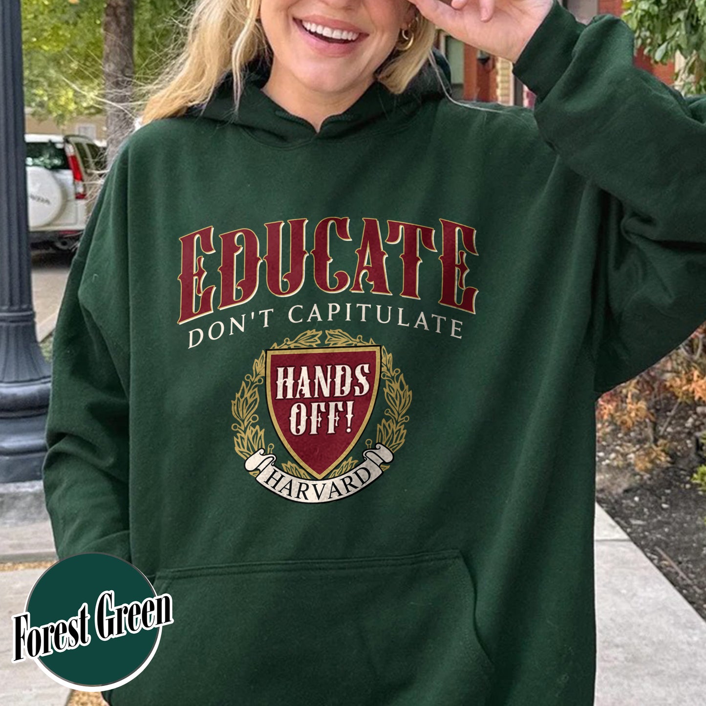 DEI Funding Cut Hoodie, Protect Higher Education Hoodie, Support Harvard Hoodie, FDT Hoodie