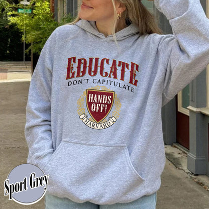 DEI Funding Cut Hoodie, Protect Higher Education Hoodie, Support Harvard Hoodie, FDT Hoodie