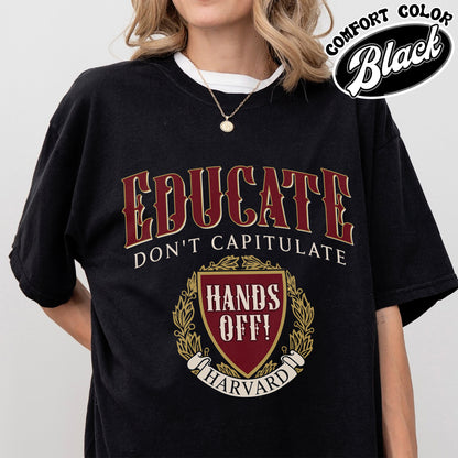 DEI Funding Cut Comfort Color Shirt, Protect Higher Education Shirt, Support Harvard Shirt, FDT Shirt