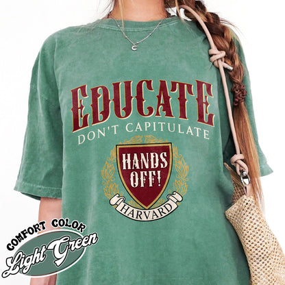 DEI Funding Cut Comfort Color Shirt, Protect Higher Education Shirt, Support Harvard Shirt, FDT Shirt