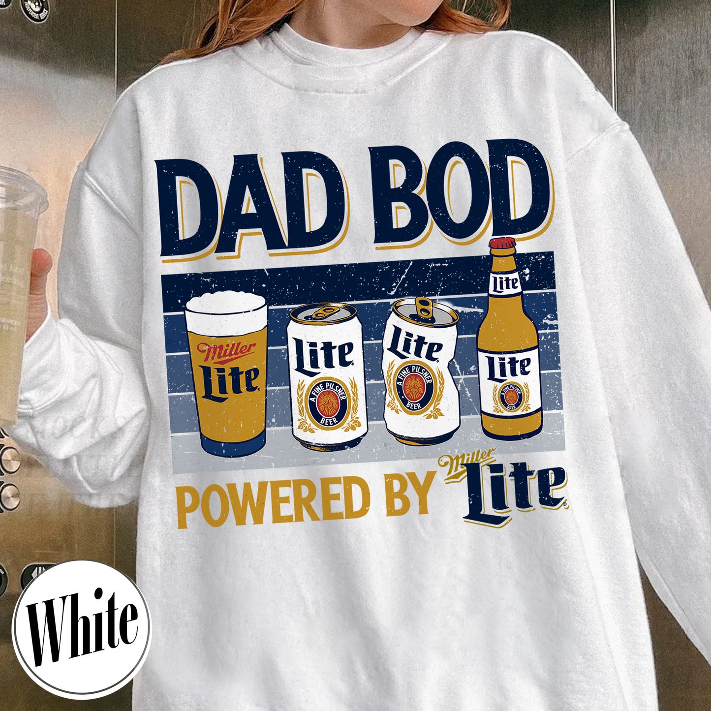 Dad Bod Sweatshirt, Father's Day Sweatshirt, Dad Bod Powered Sweatshirt,Dad Bod Powered By Sweatshirt