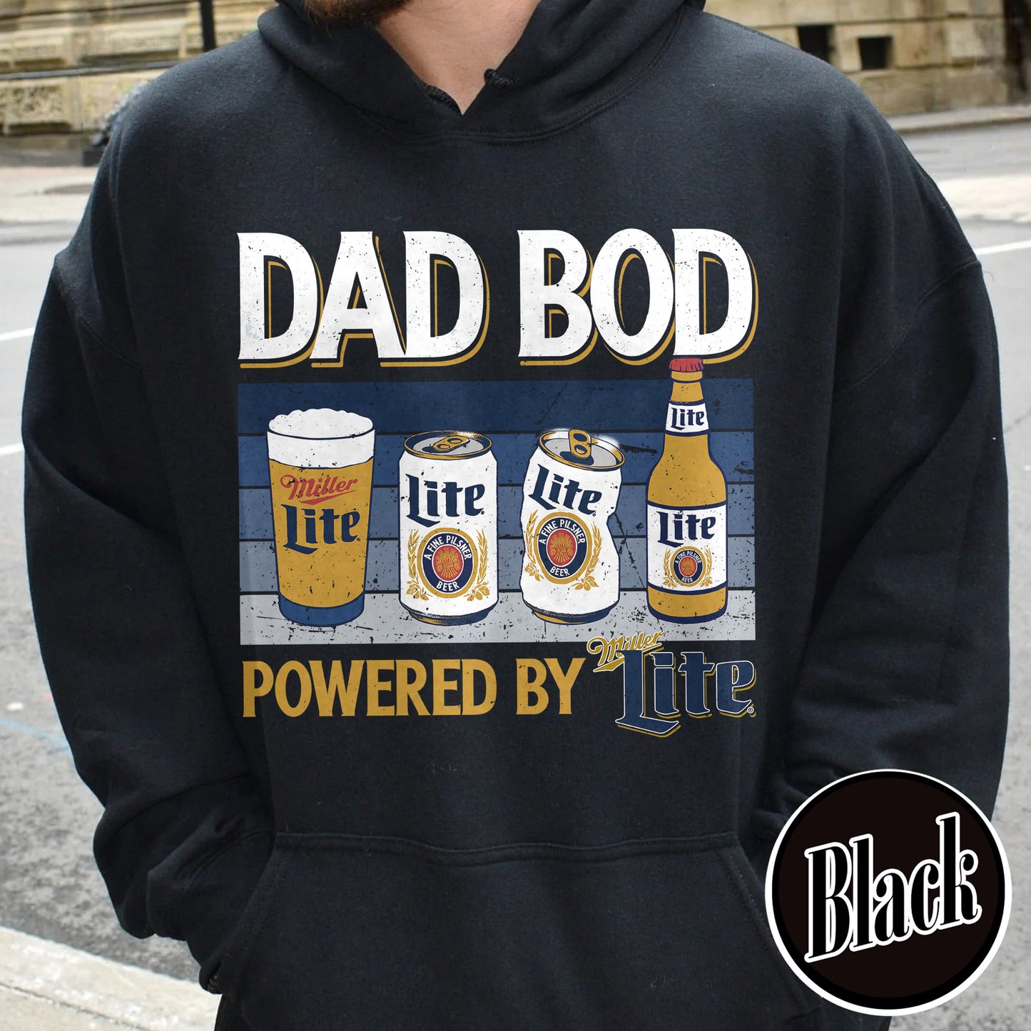Dad Bod Hoodie, Father's Day Hoodie, Dad Bod Powered Hoodie,Dad Bod Powered By Hoodie