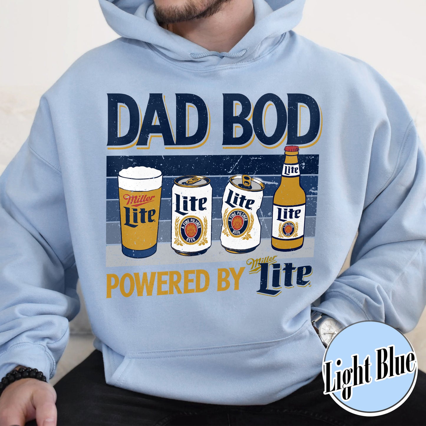 Dad Bod Hoodie, Father's Day Hoodie, Dad Bod Powered Hoodie,Dad Bod Powered By Hoodie