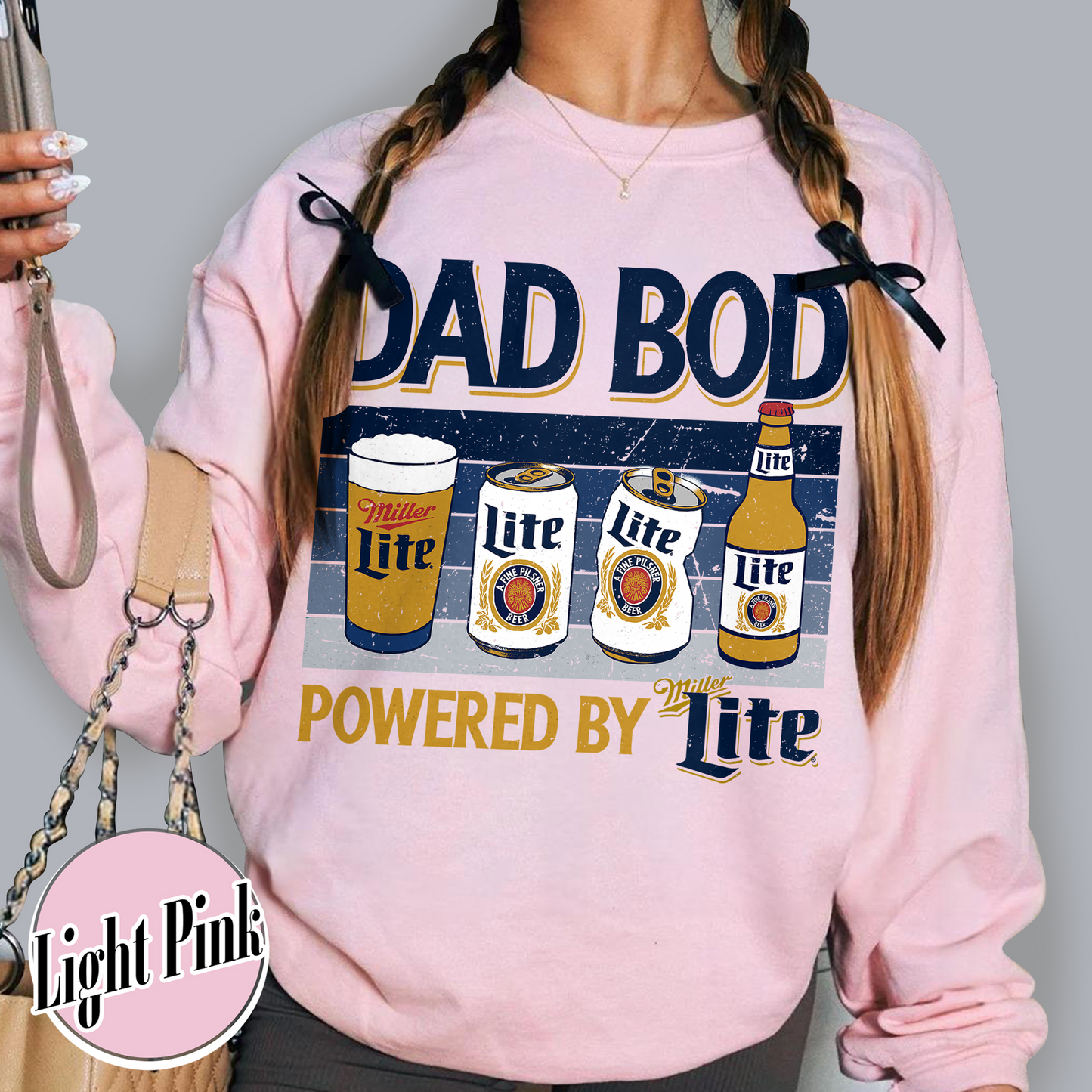Dad Bod Sweatshirt, Father's Day Sweatshirt, Dad Bod Powered Sweatshirt,Dad Bod Powered By Sweatshirt