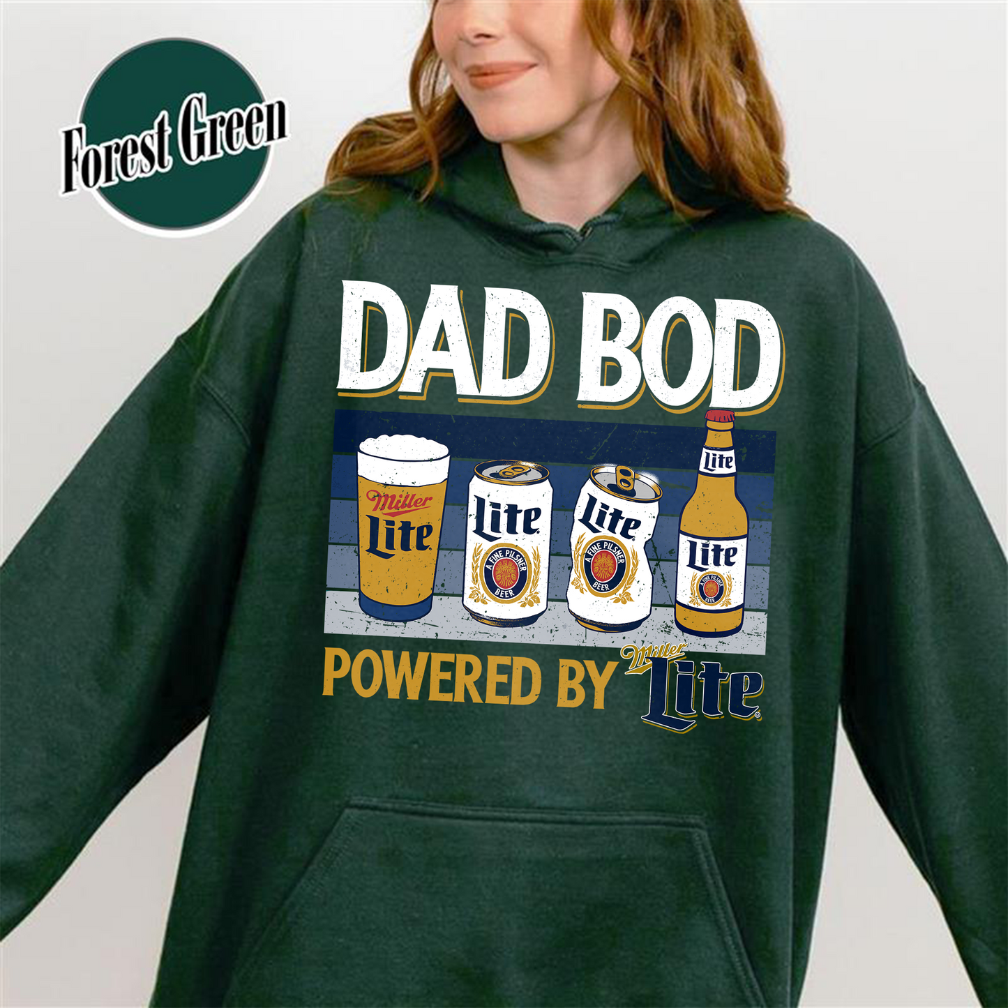 Dad Bod Hoodie, Father's Day Hoodie, Dad Bod Powered Hoodie,Dad Bod Powered By Hoodie