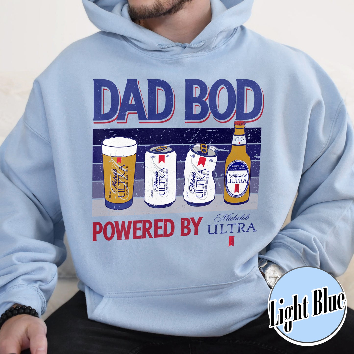 Dad Bod Hoodie, Father's Day Hoodie, Dad Bod Powered Hoodie,Dad Bod Powered By Hoodie