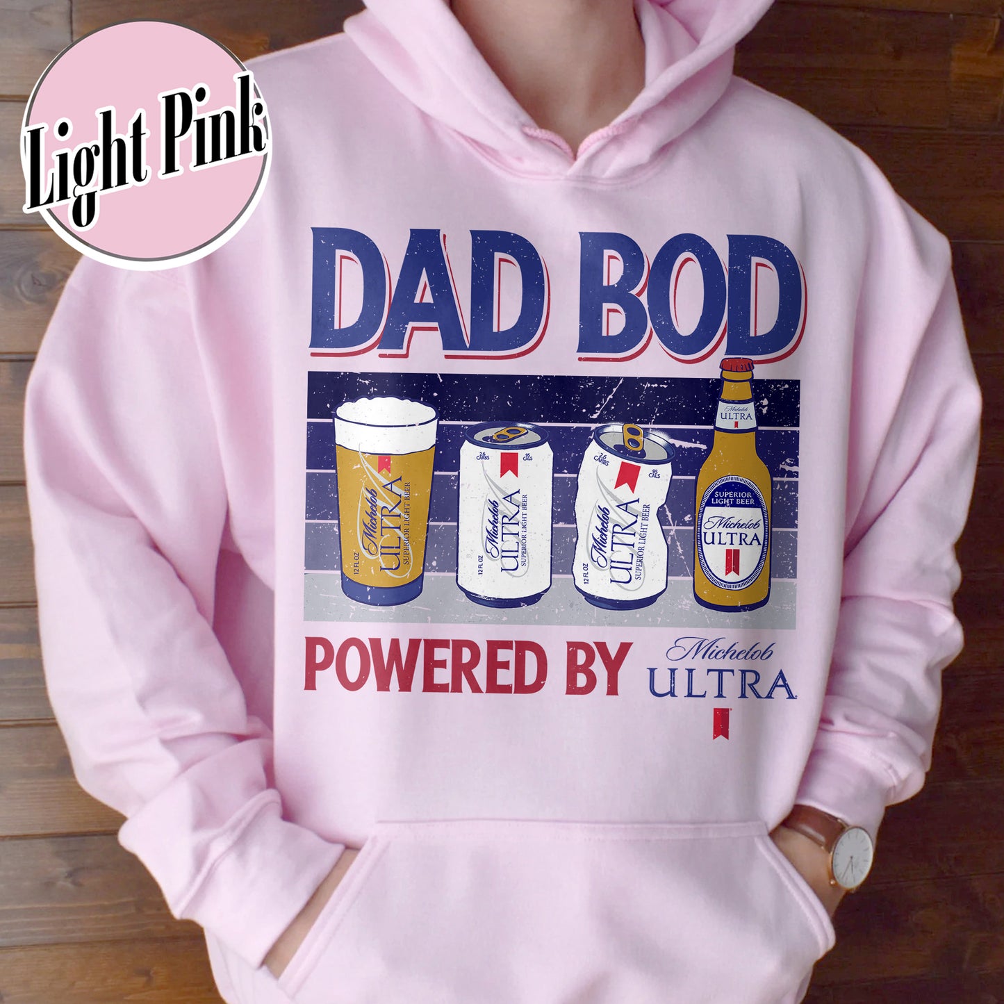 Dad Bod Hoodie, Father's Day Hoodie, Dad Bod Powered Hoodie,Dad Bod Powered By Hoodie