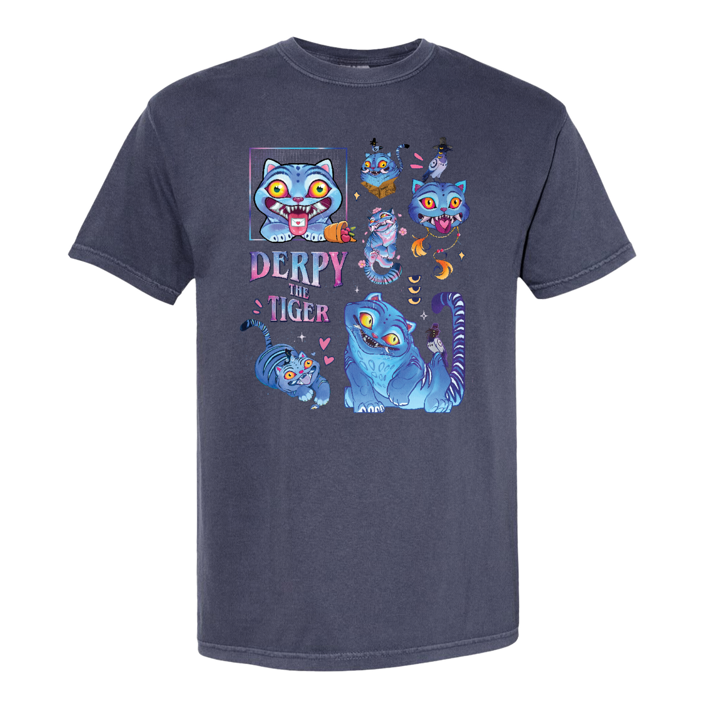 Derpy the Tiger Comfort Color Shirt, Huntrix Tiger Tee, Demon Hunter Kpop Shirt, Cute Animal Kids Top, Funny Kpop Movie Gift, Huntrix Fan