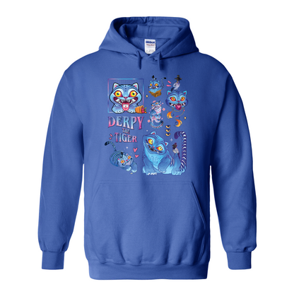 Derpy the Tiger Hoodie, Huntrix Tiger Hoodie, Demon Hunter Kpop Hoodie, Cute Animal Kids Top, Funny Kpop Movie Gift, Huntrix Fan