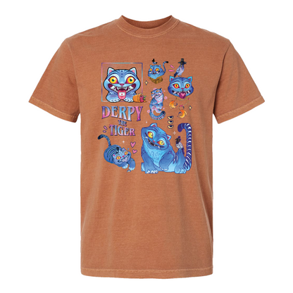Derpy the Tiger Comfort Color Shirt, Huntrix Tiger Tee, Demon Hunter Kpop Shirt, Cute Animal Kids Top, Funny Kpop Movie Gift, Huntrix Fan