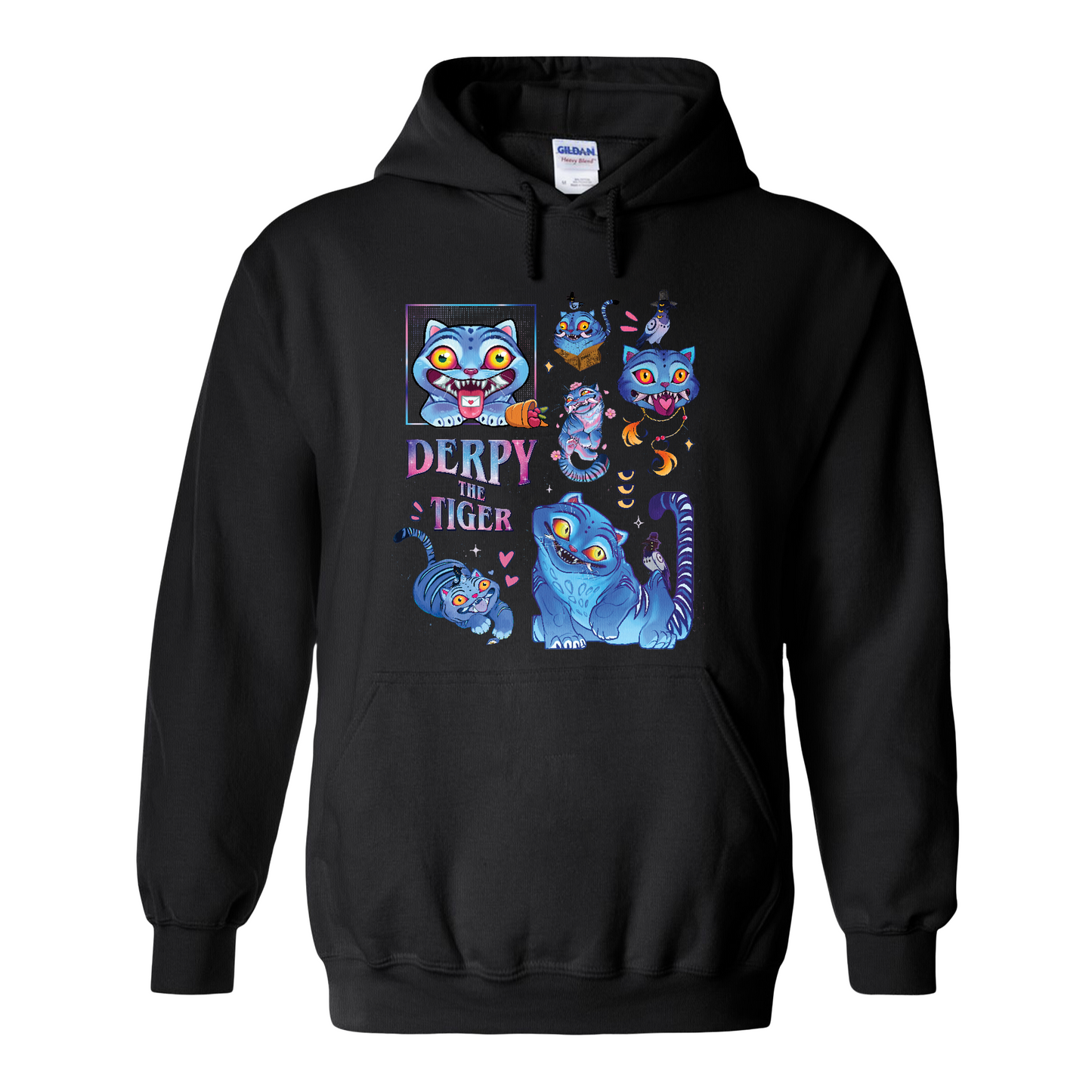 Derpy the Tiger Hoodie, Huntrix Tiger Hoodie, Demon Hunter Kpop Hoodie, Cute Animal Kids Top, Funny Kpop Movie Gift, Huntrix Fan