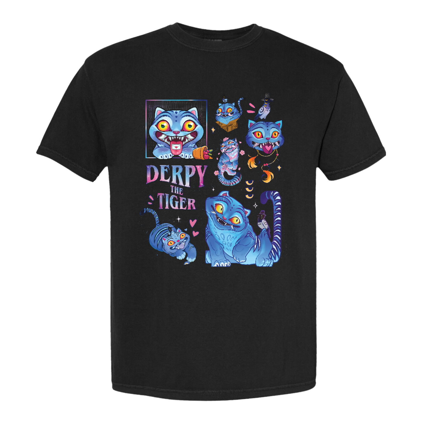 Derpy the Tiger Comfort Color Shirt, Huntrix Tiger Tee, Demon Hunter Kpop Shirt, Cute Animal Kids Top, Funny Kpop Movie Gift, Huntrix Fan