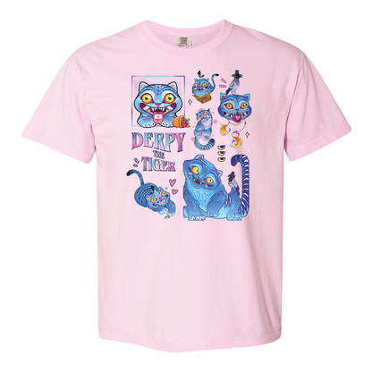Derpy the Tiger Comfort Color Shirt, Huntrix Tiger Tee, Demon Hunter Kpop Shirt, Cute Animal Kids Top, Funny Kpop Movie Gift, Huntrix Fan
