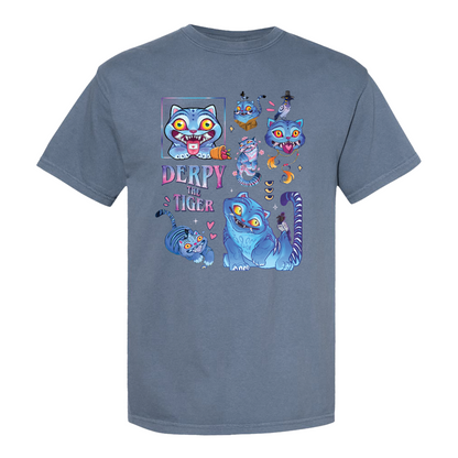 Derpy the Tiger Comfort Color Shirt, Huntrix Tiger Tee, Demon Hunter Kpop Shirt, Cute Animal Kids Top, Funny Kpop Movie Gift, Huntrix Fan