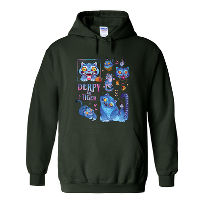 Derpy the Tiger Hoodie, Huntrix Tiger Hoodie, Demon Hunter Kpop Hoodie, Cute Animal Kids Top, Funny Kpop Movie Gift, Huntrix Fan