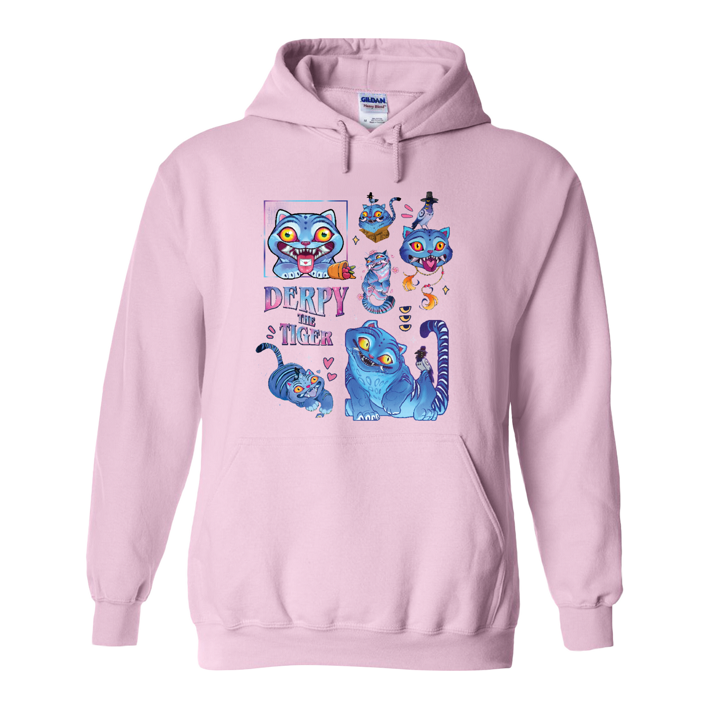 Derpy the Tiger Hoodie, Huntrix Tiger Hoodie, Demon Hunter Kpop Hoodie, Cute Animal Kids Top, Funny Kpop Movie Gift, Huntrix Fan